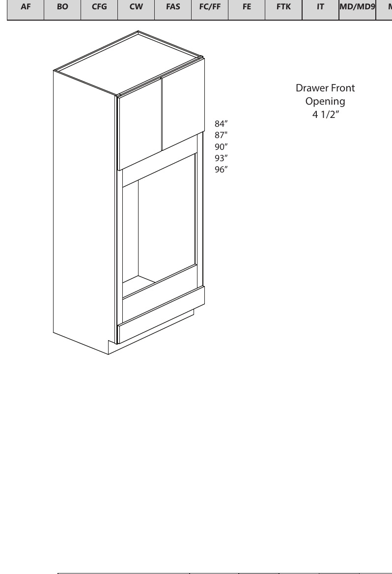 Oven Cabinet Double custom kitchen cabinet
