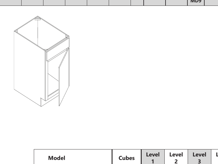 Sink Base custom kitchen cabinet, 18″–48″ wide