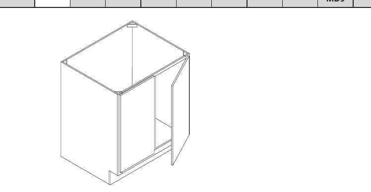 Sink Base All Door custom kitchen cabinet, 18″–48″ wide