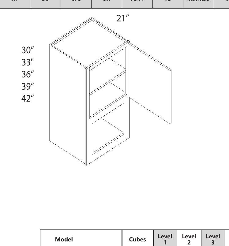 Tall Microwave Wall custom kitchen cabinet
