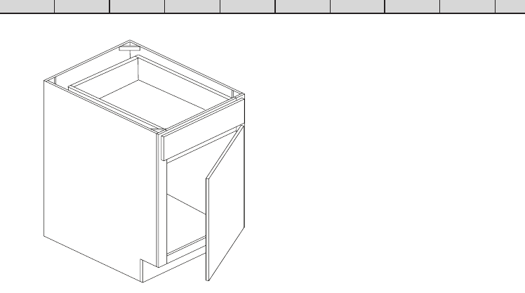 Vanity Base custom kitchen cabinet, 9″–48″ wide