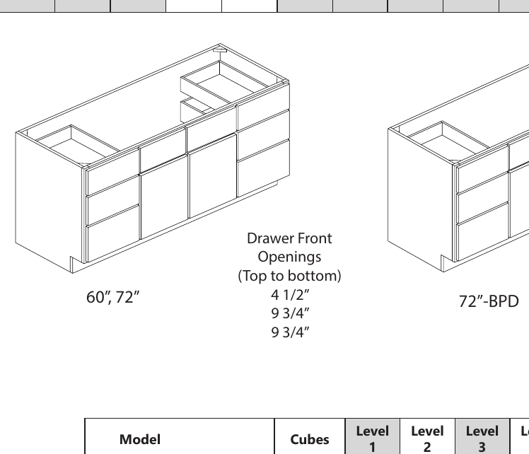 Vanity Sink custom kitchen cabinet, 9″–72″ wide