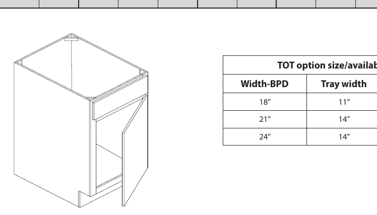 Vanity Sink Base custom kitchen cabinet, 18″–60″ wide