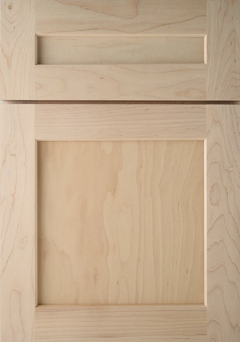 Custom wood door — shown in Chestnut on Cherry